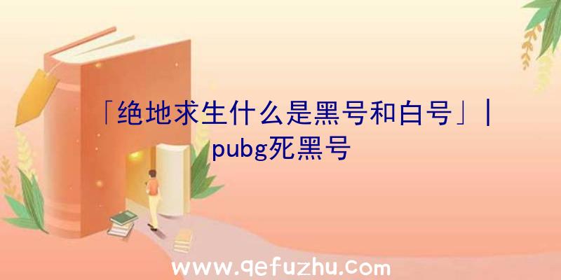 「绝地求生什么是黑号和白号」|pubg死黑号